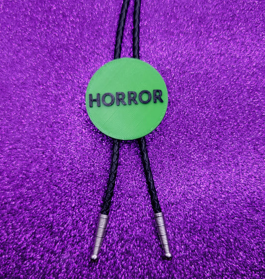 VHS Horror Sticker Bolo Tie