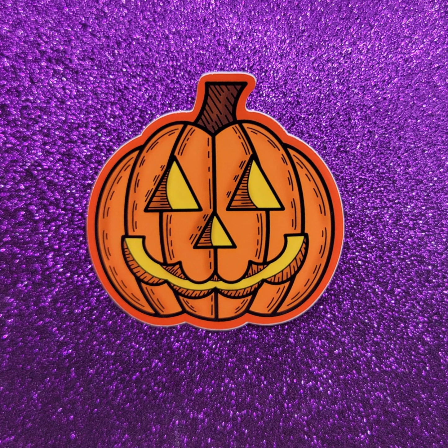 Jack O Lantern Pumpkin Halloween Sticker 3"x3"