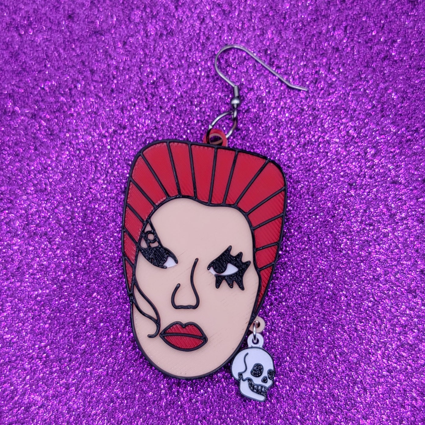 Trash 3D Printed Statement Earrings