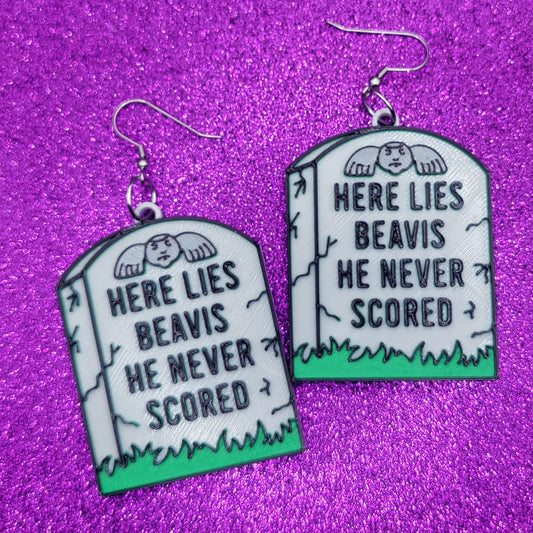 Never Scored Earrings 3D Printed
