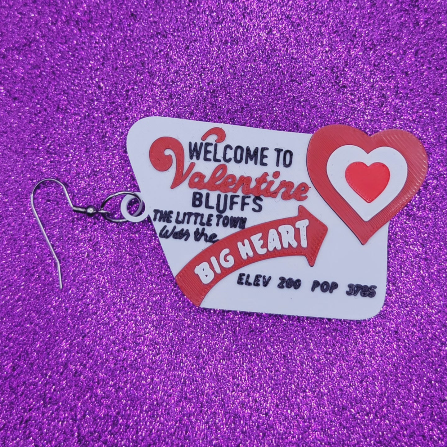 Valentine Bluffs Statement Earrings 3D Printed