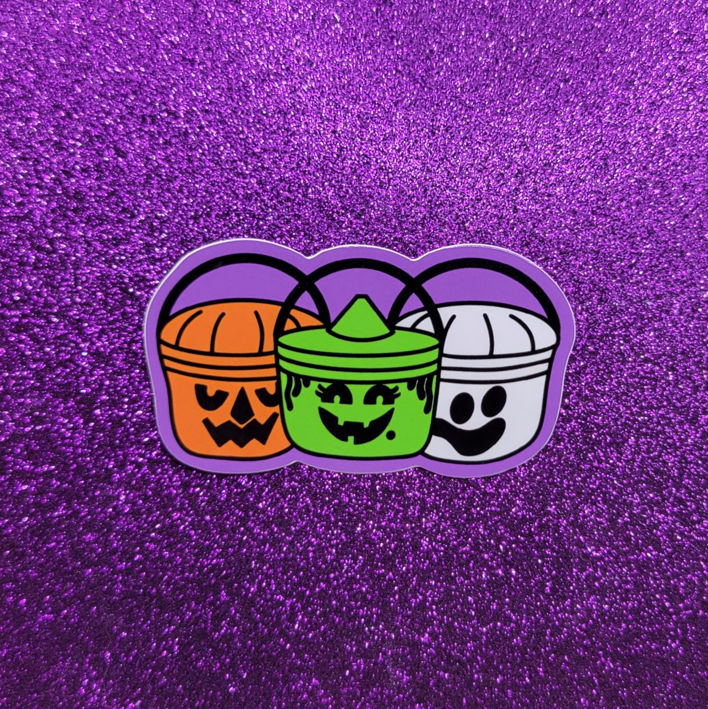 Halloween Buckets Sticker 2"x3"