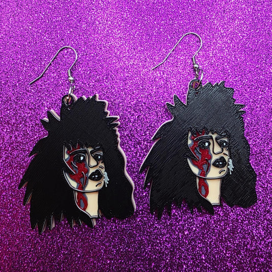 Sammi Horror Movie Statement Earrings 3D Printed