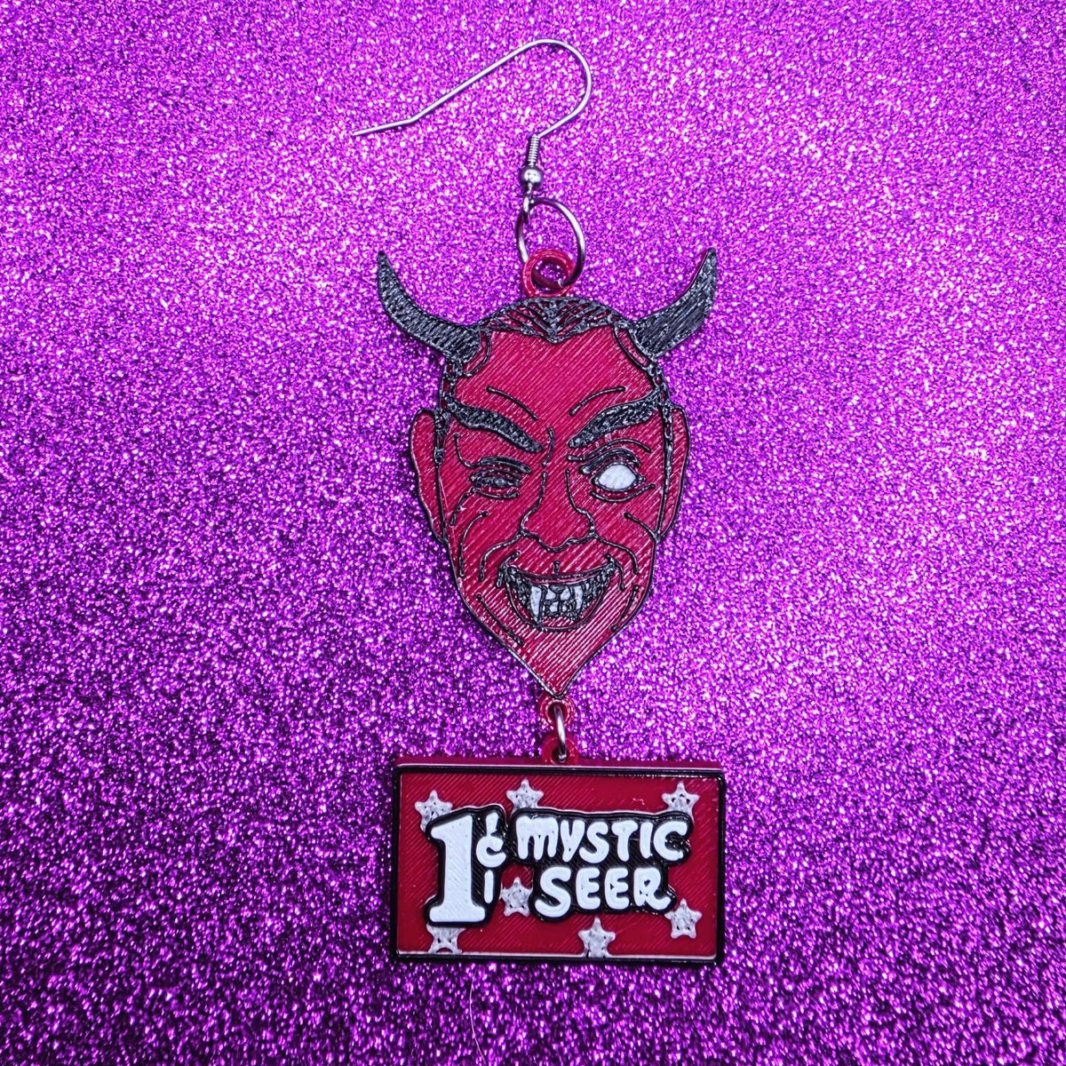 Mystic Seer Statement Earrings 3D Printed