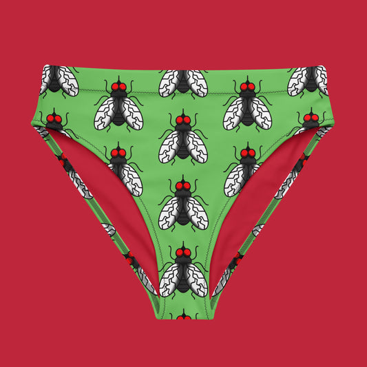 Fly high-waisted bikini bottom