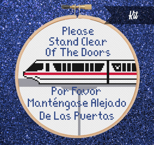 Monorail Cross Stitch Kit