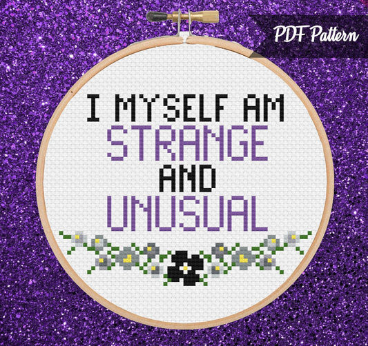 Strange And Unusual Cross Stitch PDF Pattern - Instant Download