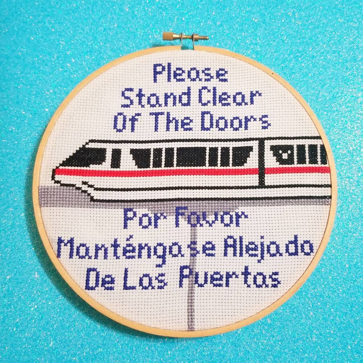 Monorail Cross Stitch Kit