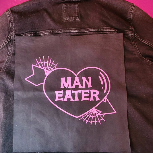 Man Eater Canvas Back Patch