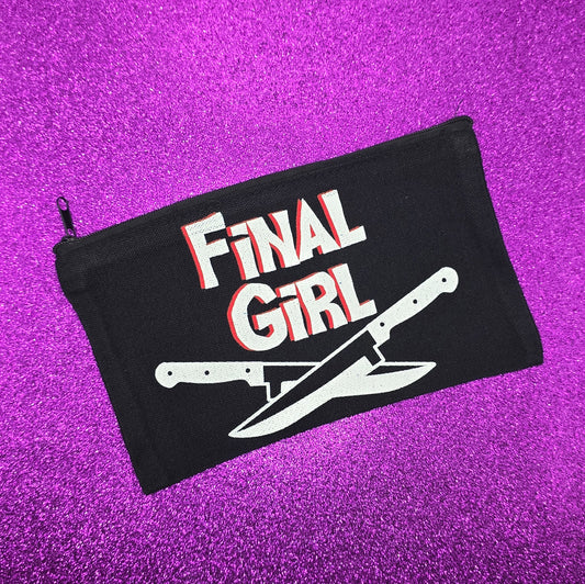 Final Girl Zippered Pouch, Makeup Bag, Pencil Case 4.8"x8.4"