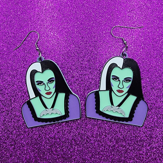 Lily Statement Earrings 3D Printed