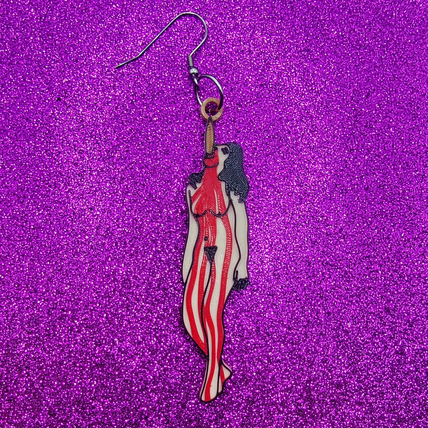 Cannibal Holocaust Horror Movie Statement Earrings 3D Printed