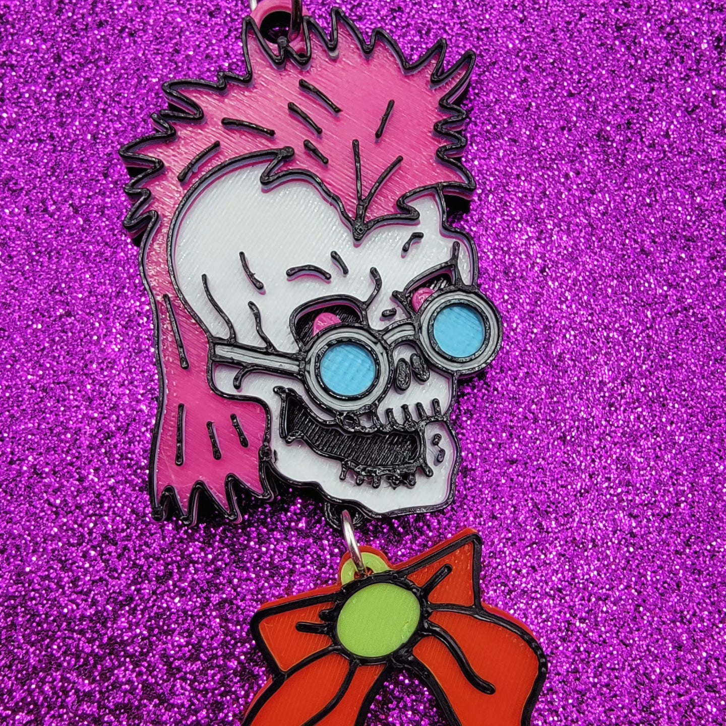 Reader Beware Statement Earrings 3D Printed