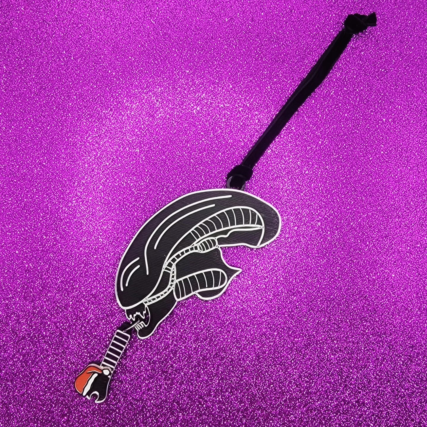 Alien 3D Printed Christmas Ornament