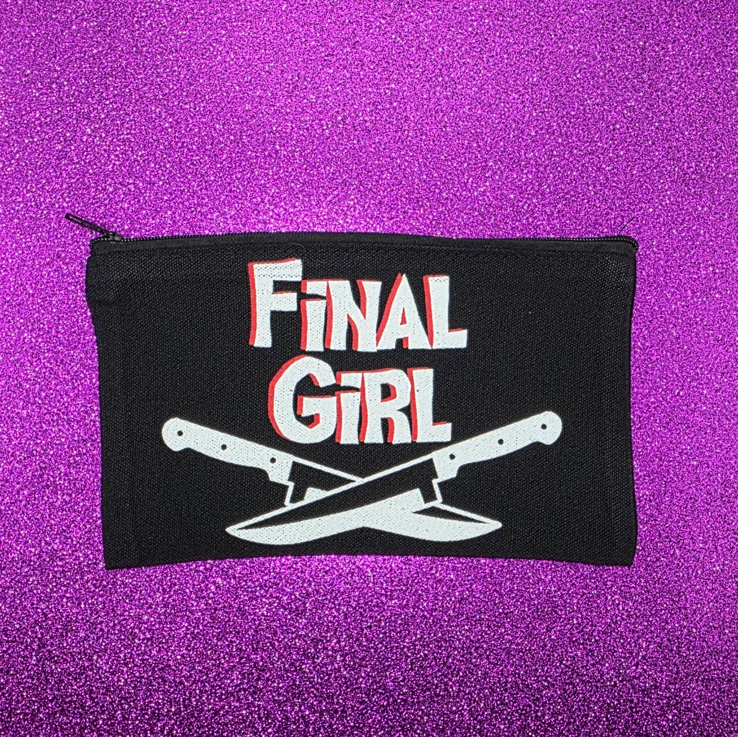 Final Girl Zippered Pouch, Makeup Bag, Pencil Case 4.8"x8.4"