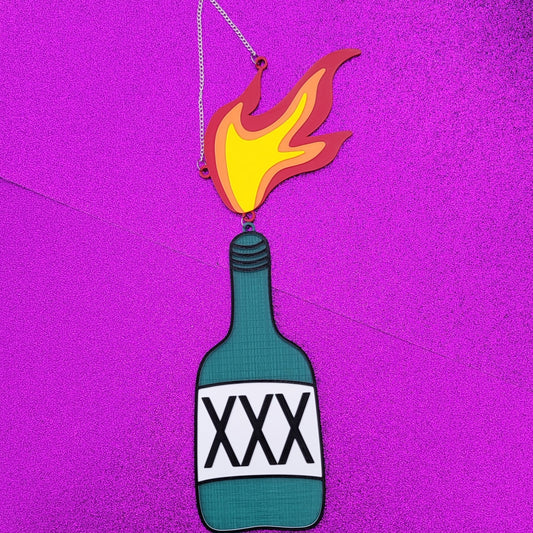 Molotov Cocktail Wall Hanging