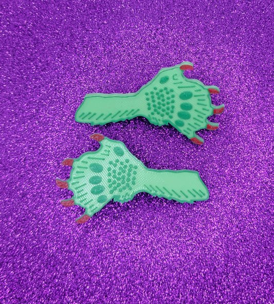 Creature Claws Horror Movie Hair Clips