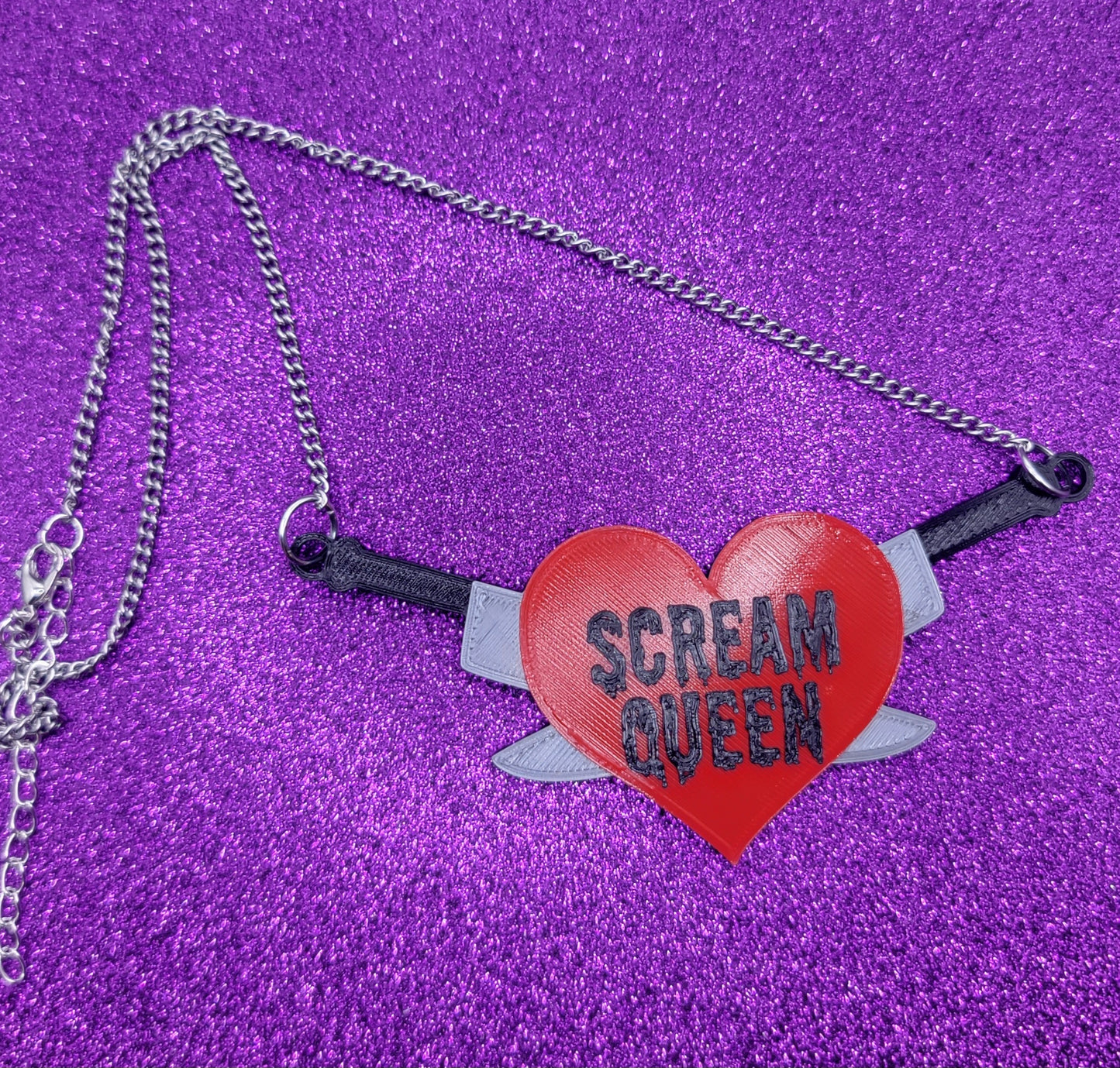Scream Queen Horror Movie Statement Necklace