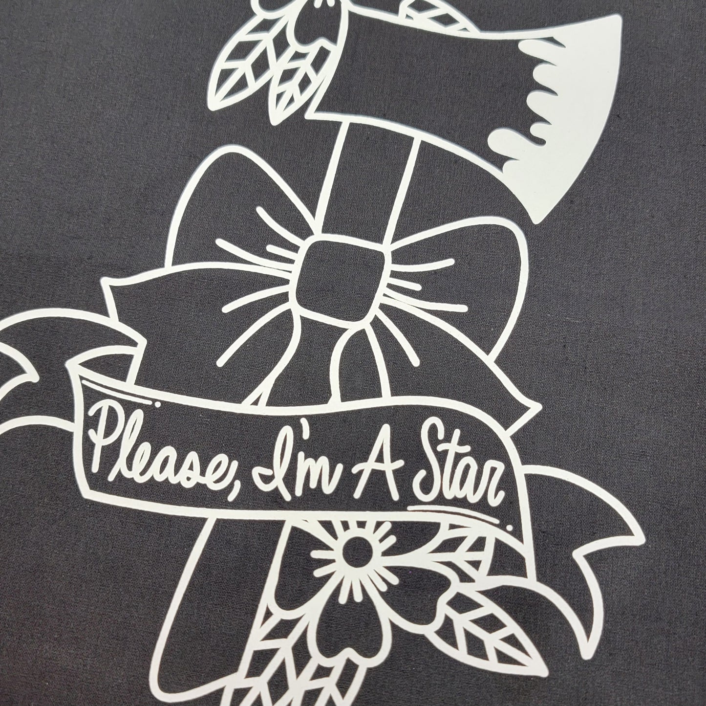 Please I'm A Star Pearl Axe Canvas Back Patch