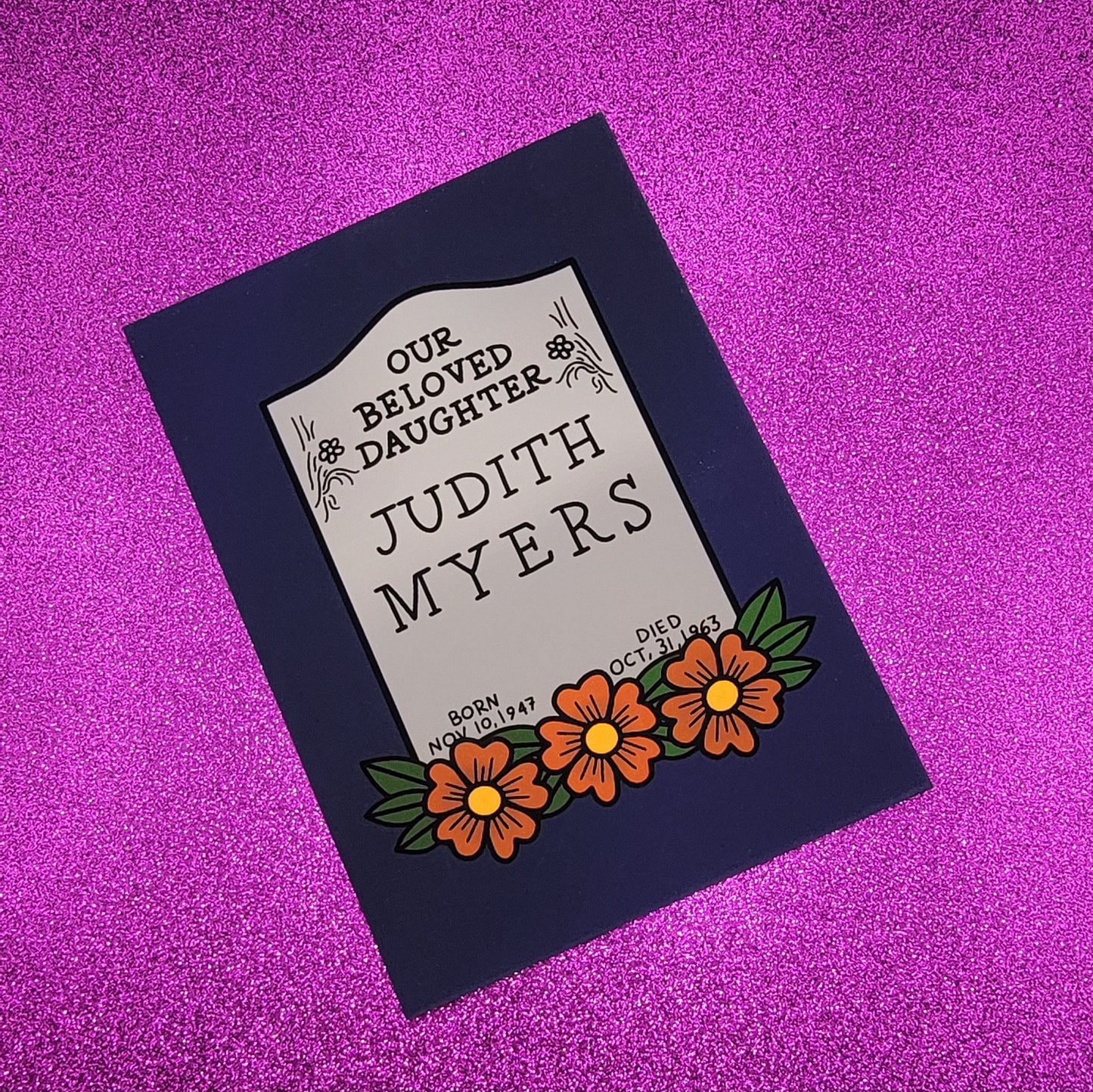 Judith Headstone Horror Movie Art Print 5"x7"