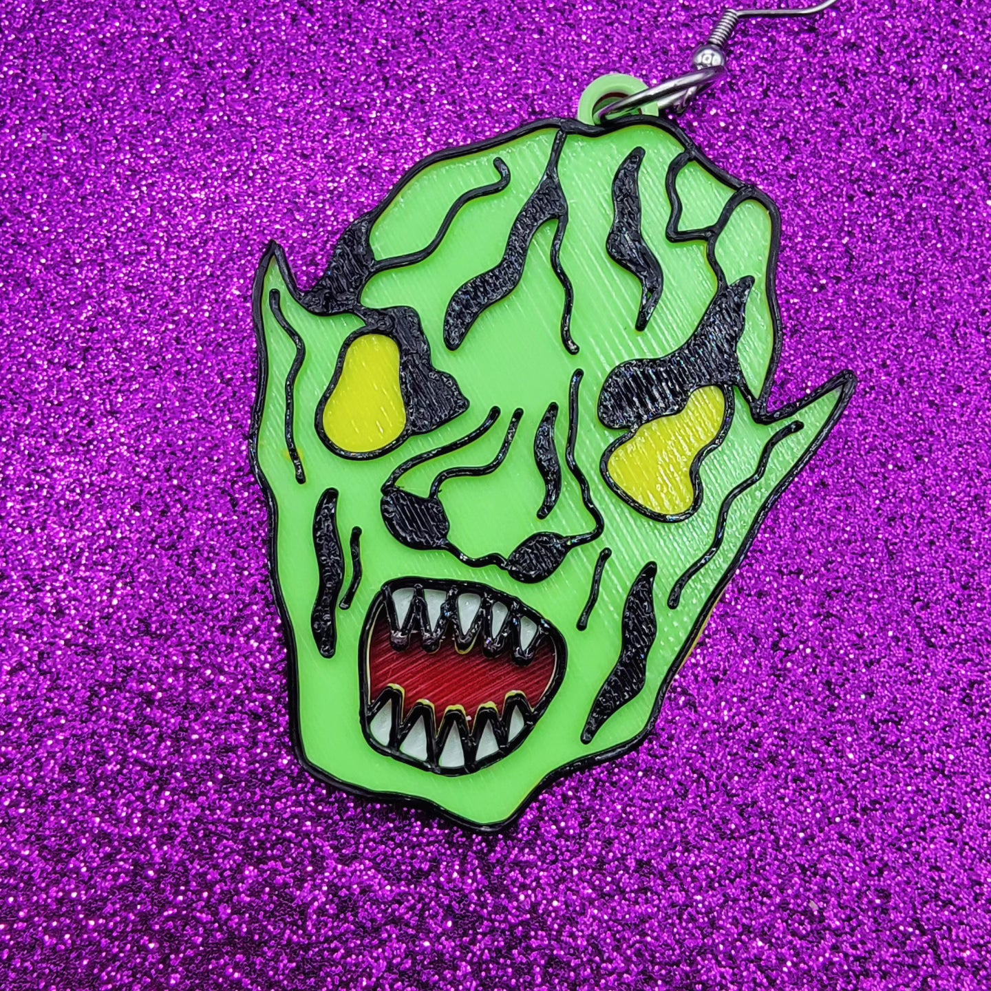 CHUD Horror Movie Statement Earrings 3D Printed