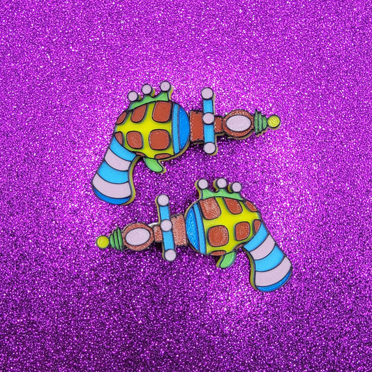 Klown Raygun Hair Clips