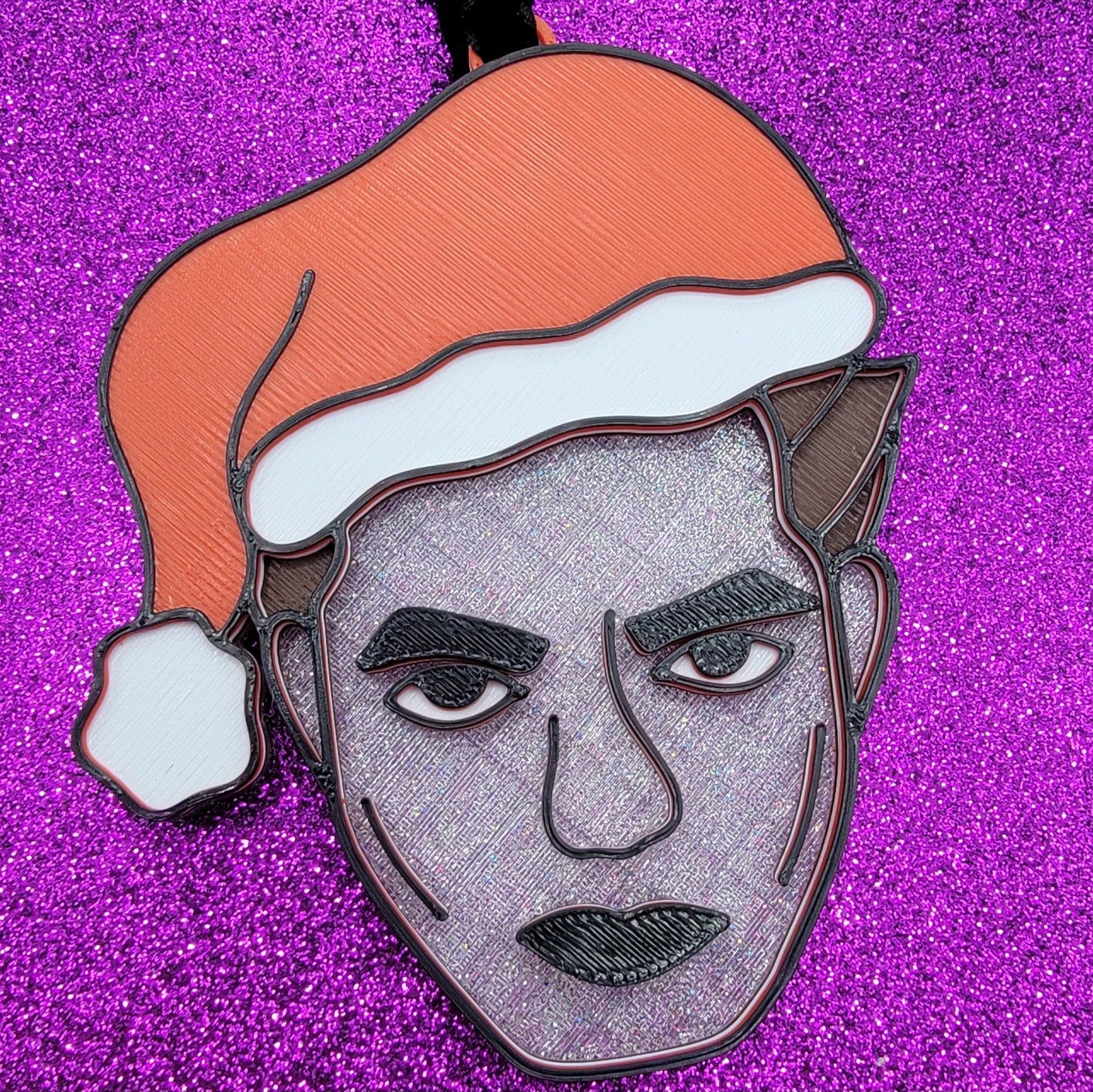 Santa Edward 3D Printed Christmas Ornament