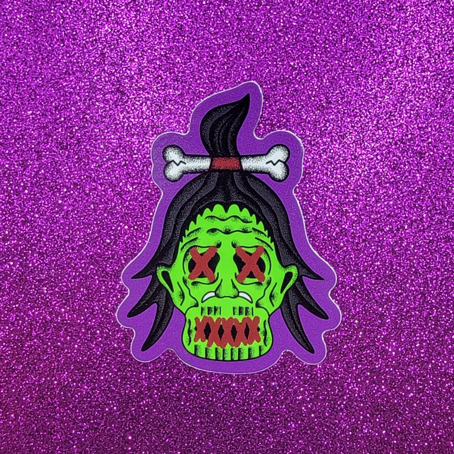 Shrunken Head Sticker 3"