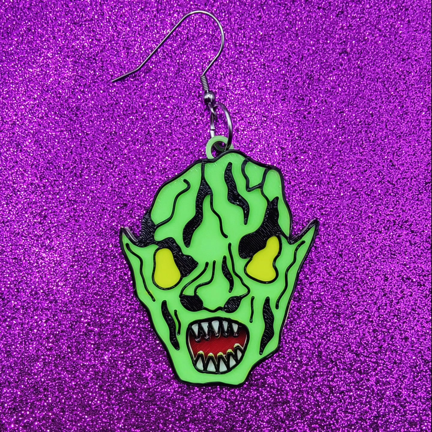 CHUD Horror Movie Statement Earrings 3D Printed