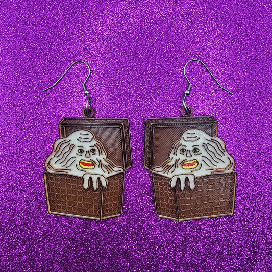 Belial Horror Movie Statement Earrings 3D Printed