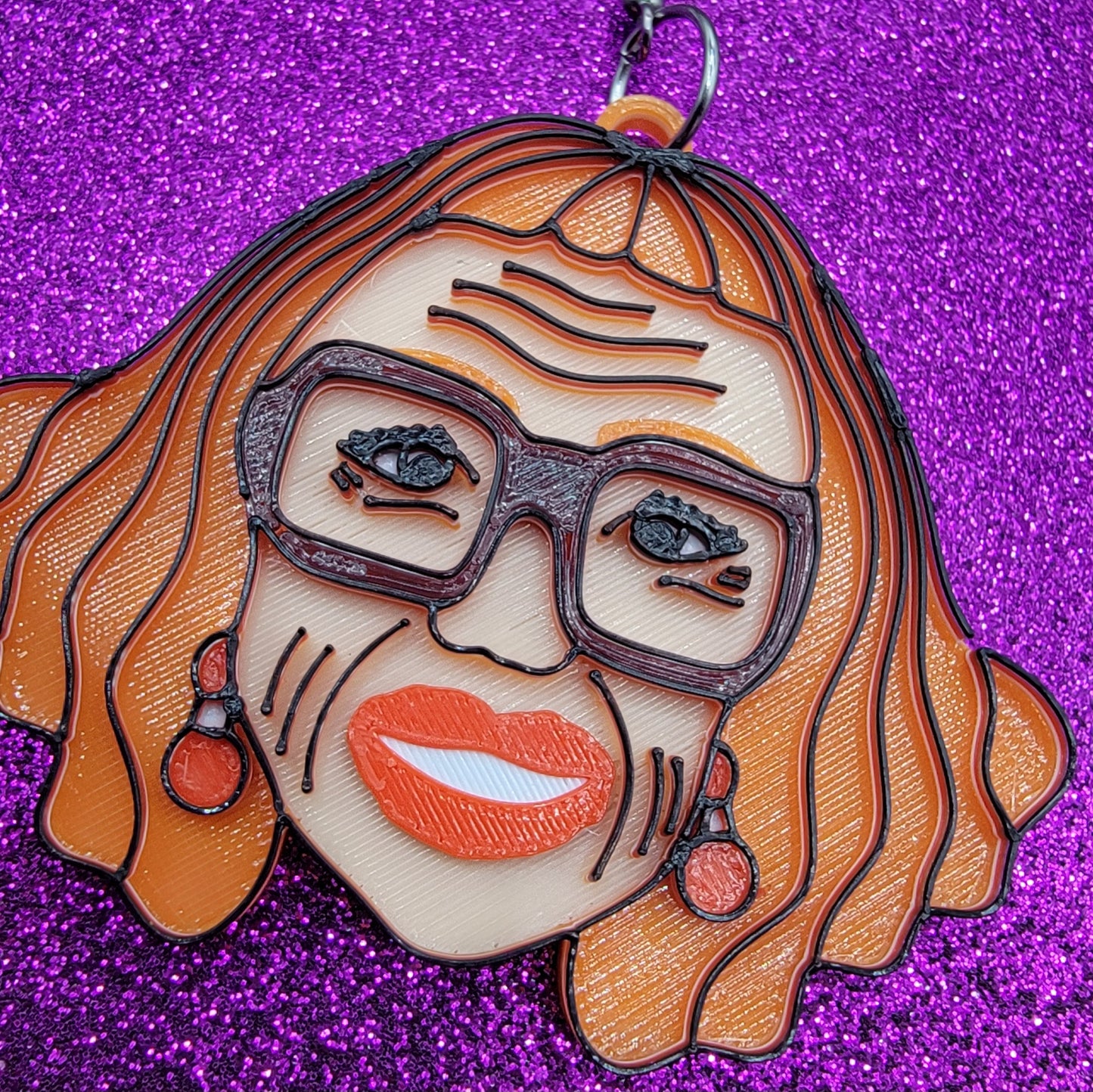 Gladys Horror Movie Statement Earrings 3D Printed
