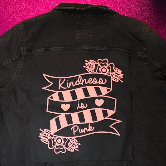Kindness Is Punk Canvas Back Patch