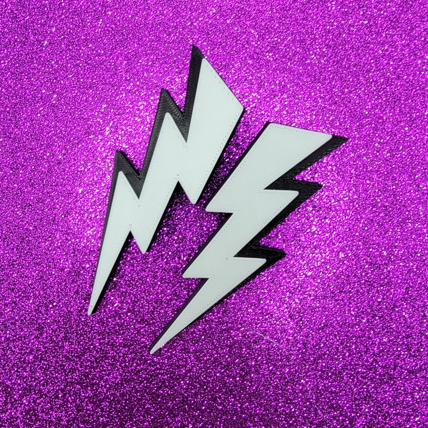 Glow In The Dark Lightning Bolt Horror Movie Hair Clips