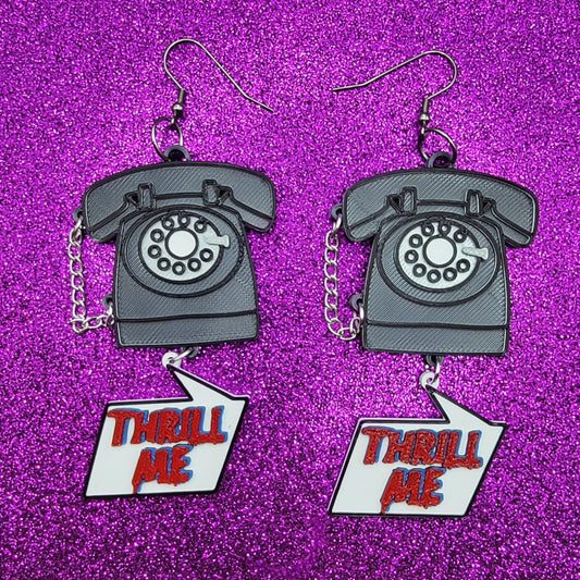 Thrill Me Statement Earrings 3D Printed