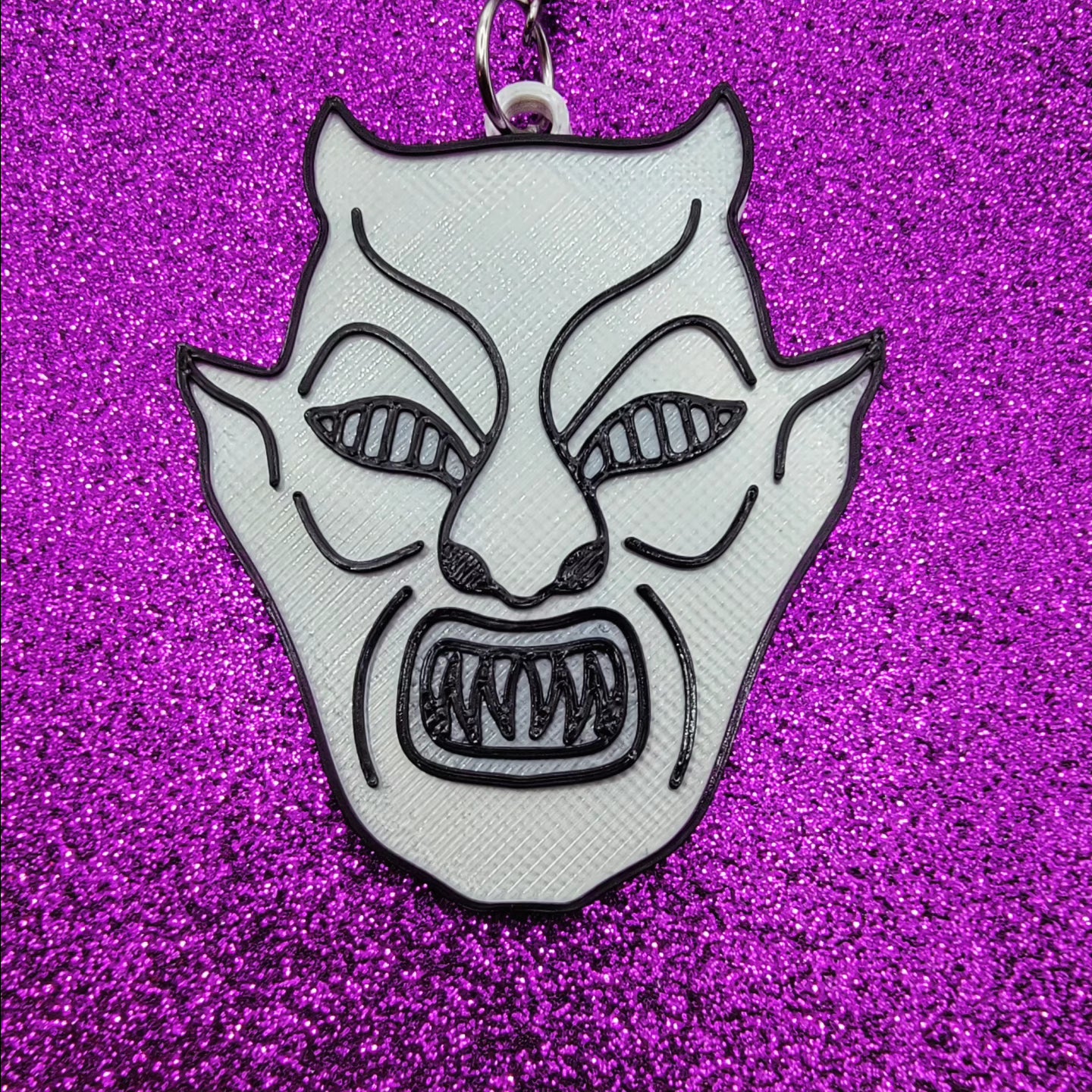 Demons Mask Horror Movie Statement Earrings 3D Printed