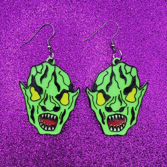 CHUD Horror Movie Statement Earrings 3D Printed
