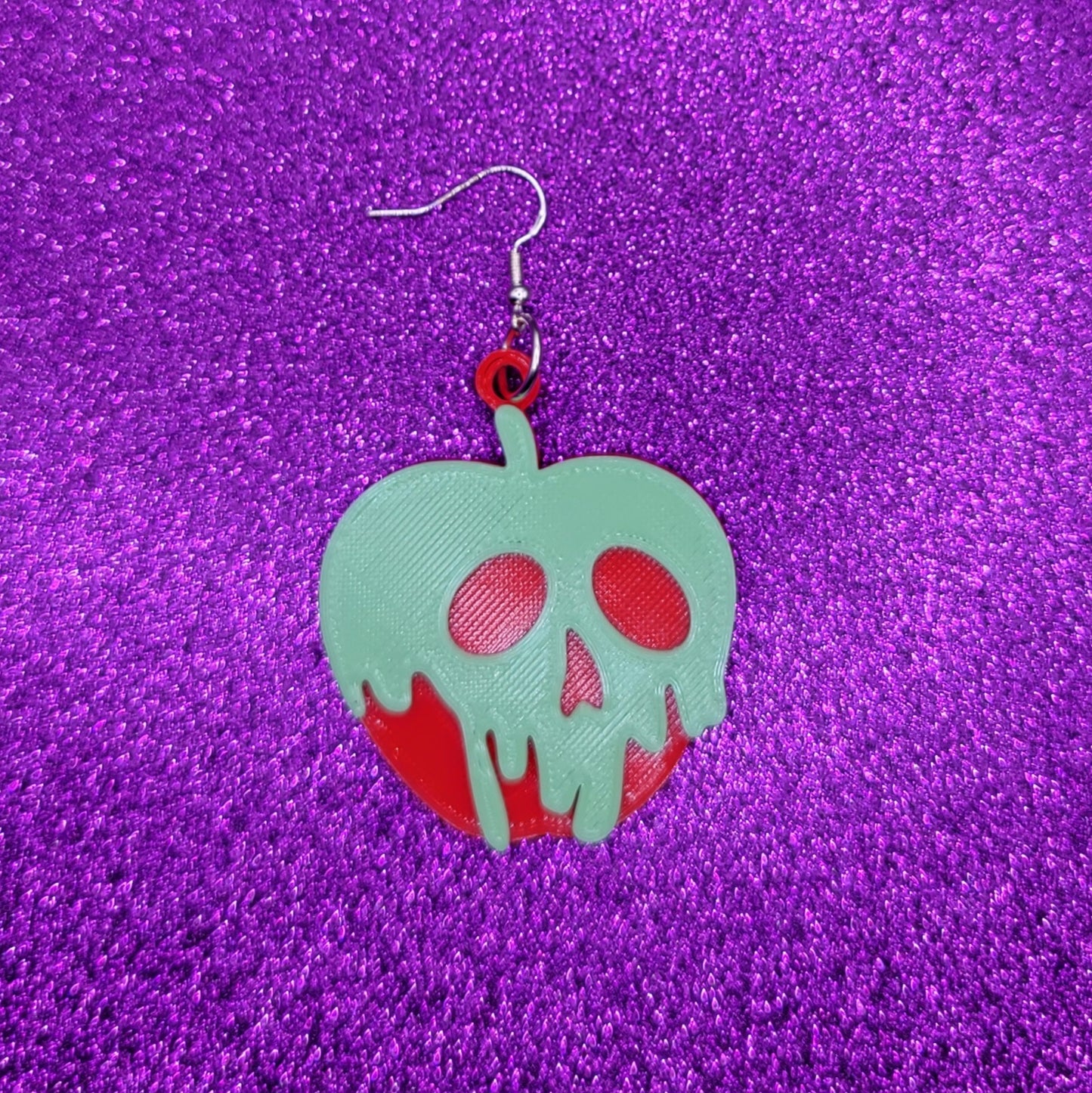 Poisonous Statement Earrings 3D Printed