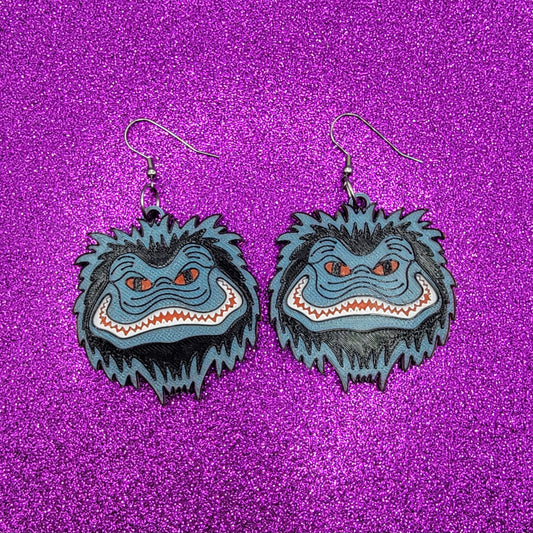 Critter Statement Earrings or Keychain 3D Printed