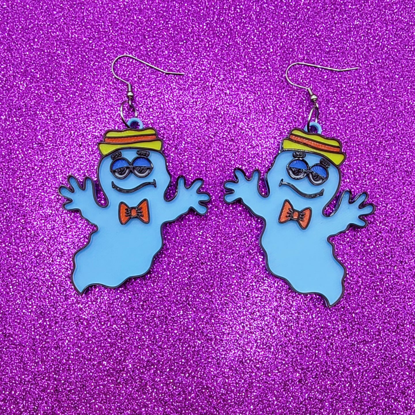 Cereal Monster Mix and Match Statement Earrings 3D Printed