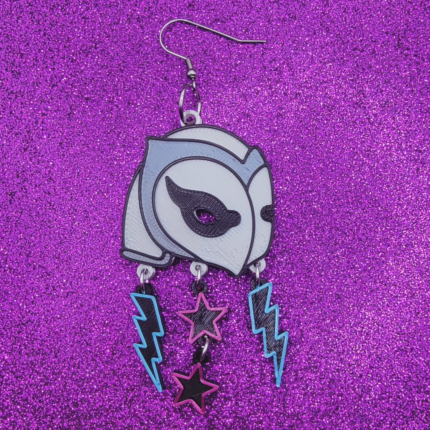 Phantom Of The Paradise Statement Earrings 3D Printed