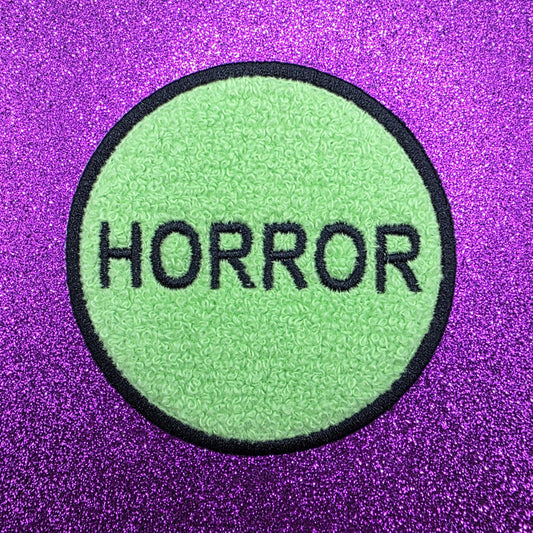 VHS Horror Sticker Chenille Embroidered Patch
