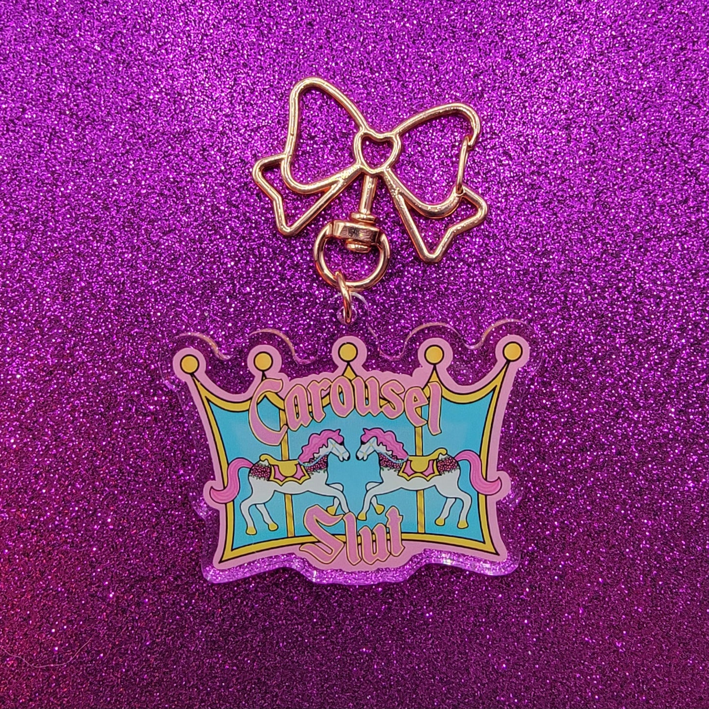 Carousel Slut Acrylic Keychain 2"