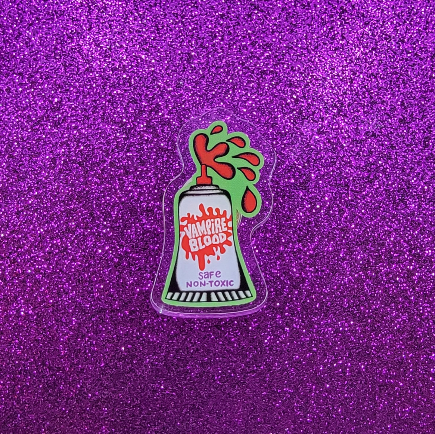 Vampire Blood Acrylic Pin