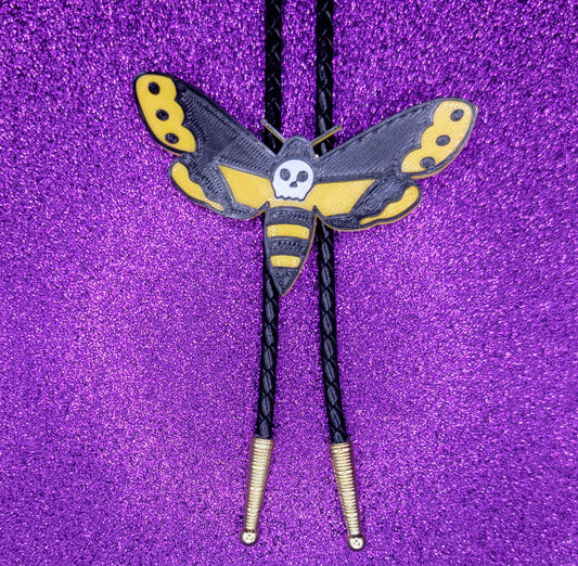 Death's Head Moth Bolo Tie