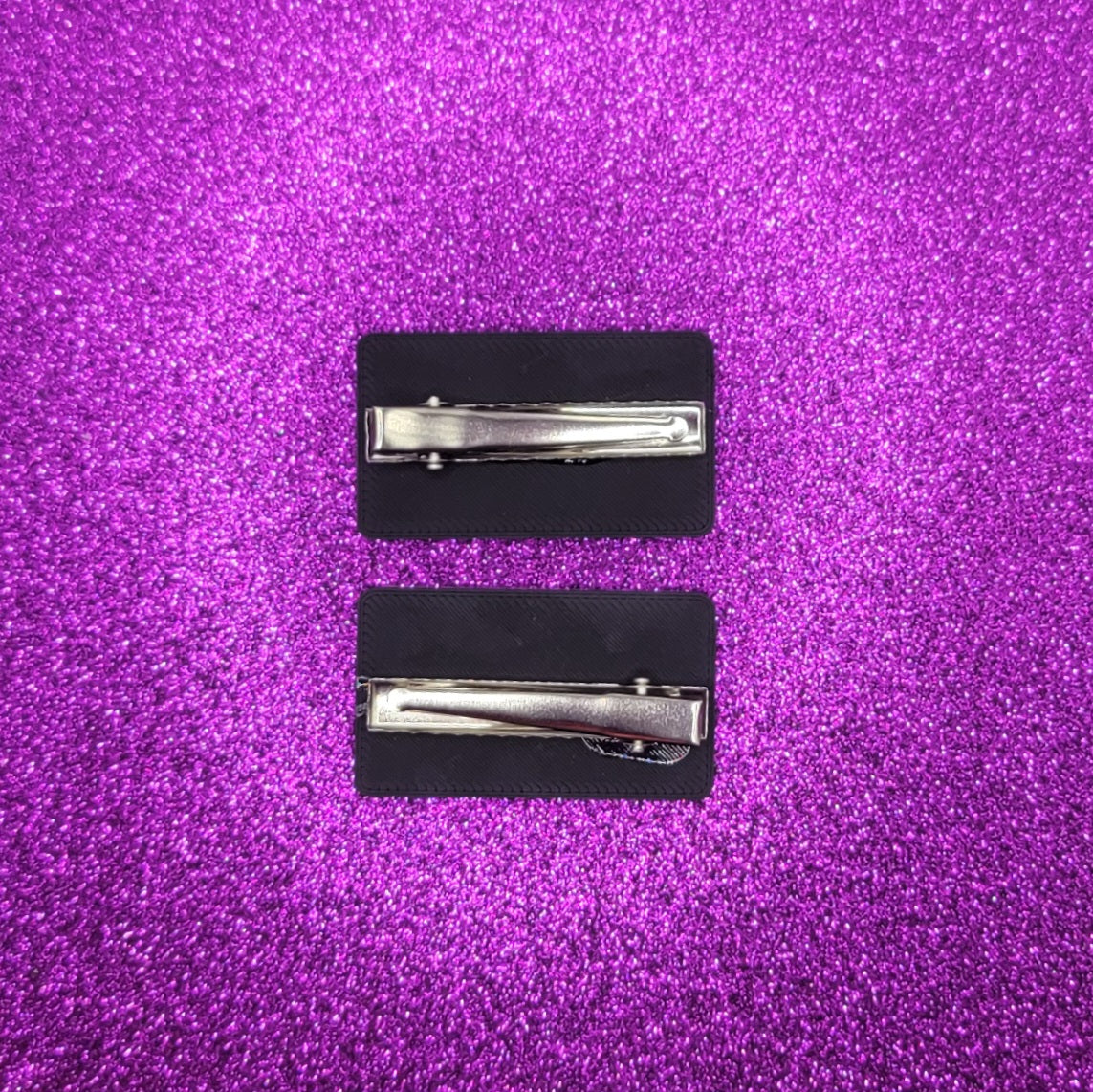 VHS Tape Hair Clips