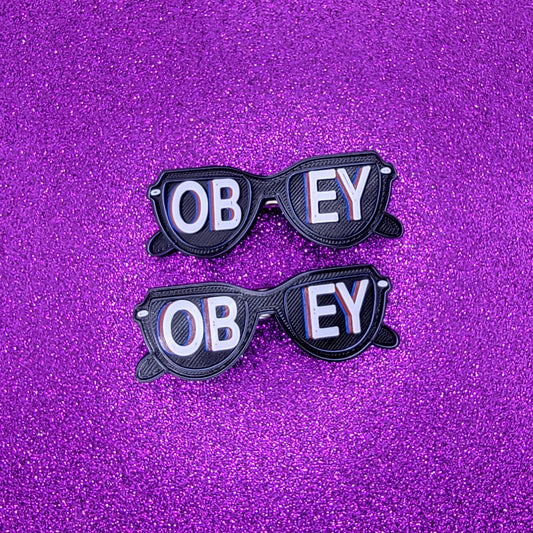 Obey Glasses Horror Movie Hair Clips