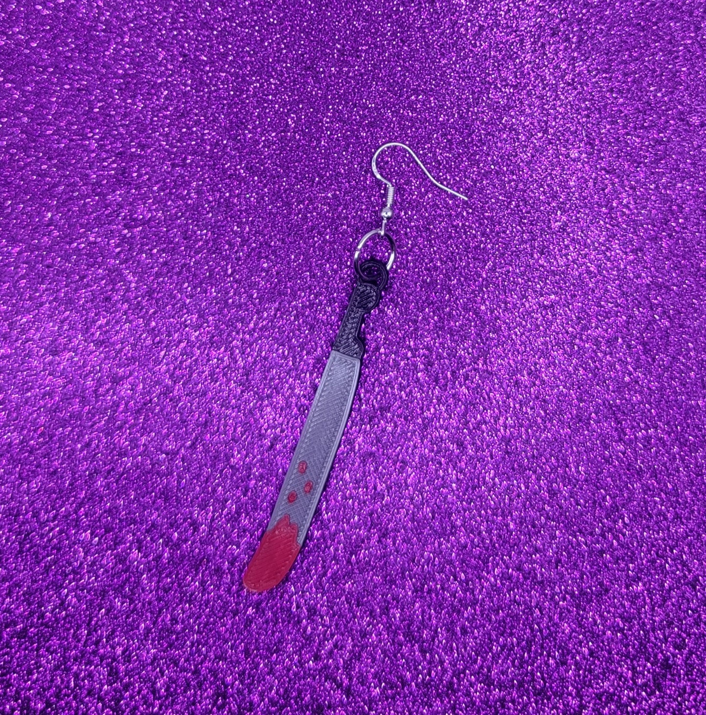 Machete Statement Earrings 3D Printed