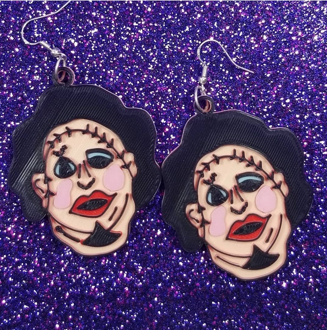 Pretty Woman Statement Earrings 3D Printed