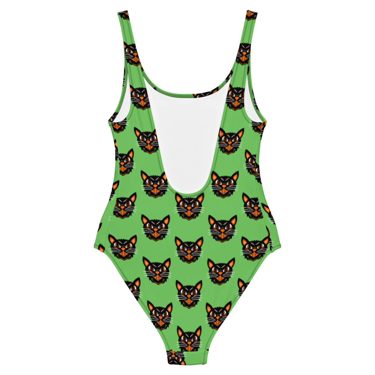 Black Cat One-Piece Swimsuit