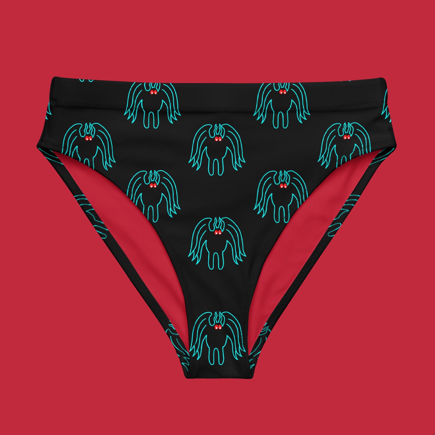 Mothman Cryptid High-Waisted Bikini Bottom